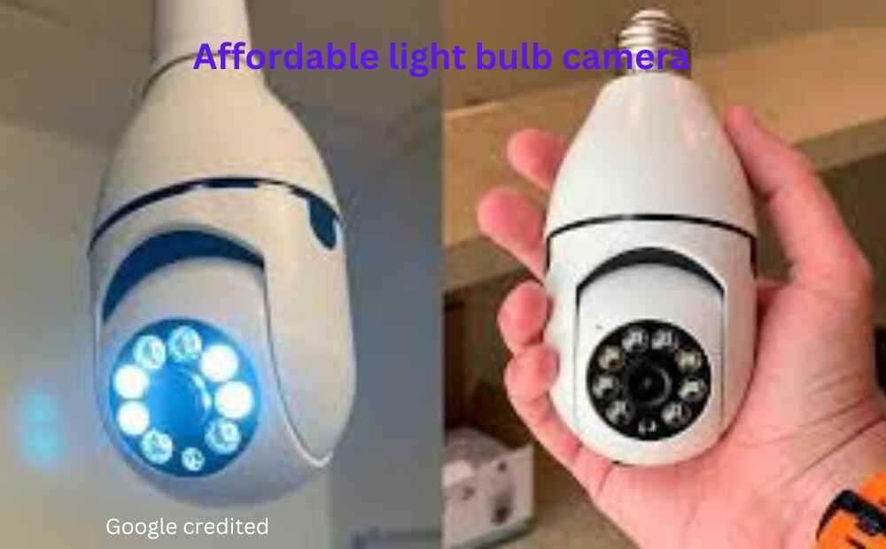 How much electricity does a light bulb camera use?"