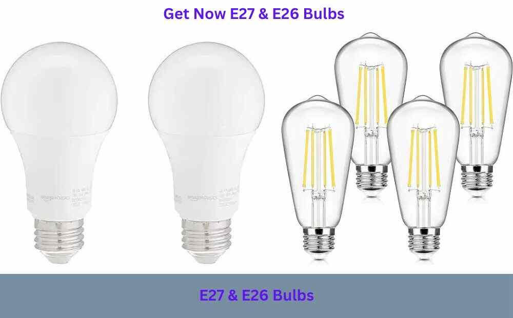 Difference between b22 and e27 bulb 