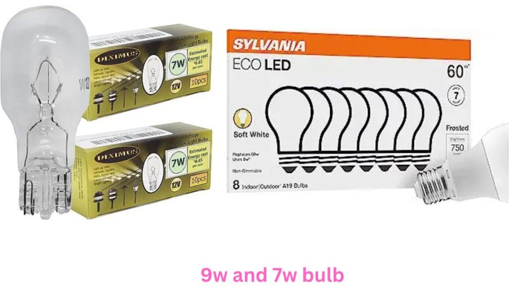 difference between 7w and 12w led bulb