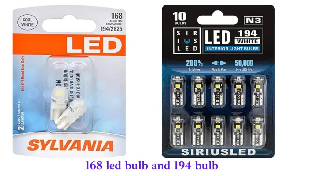 168 vs 194 vs 2825 bulb