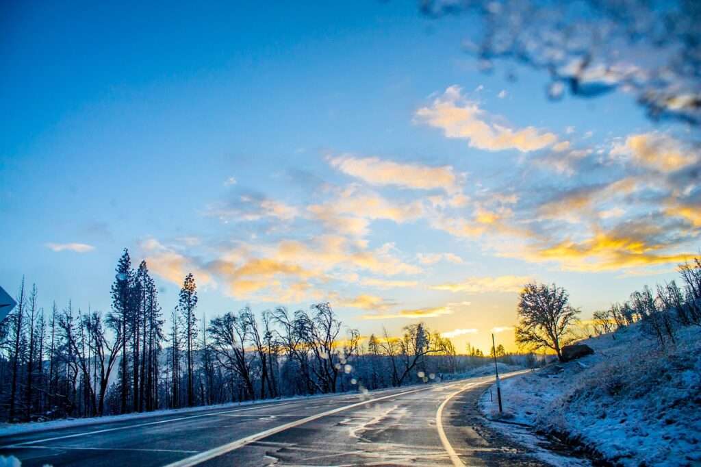 a wet roadway is most slippery