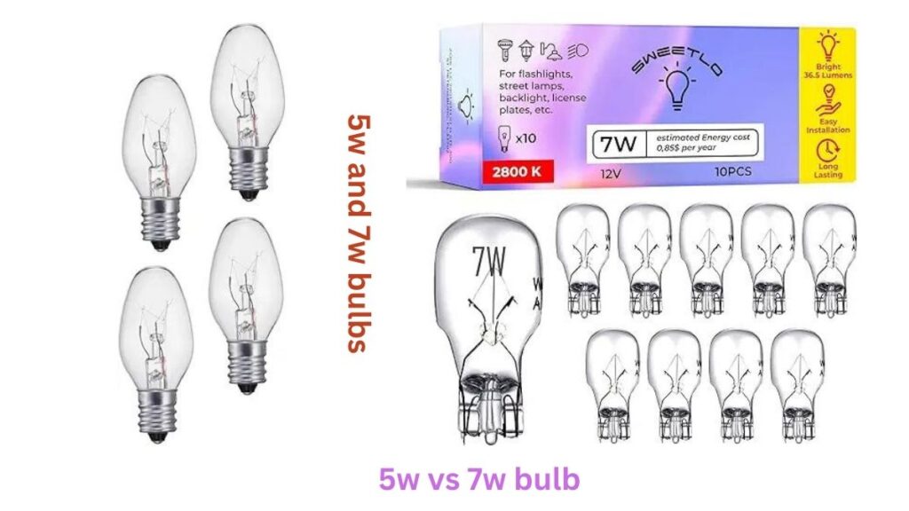 5w vs 10w light bulb